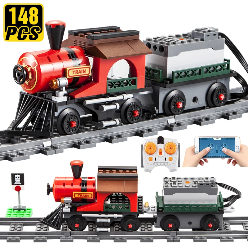 148 шт. лего Technic Creator модель поезда строительные блоки для детей автомобиль с