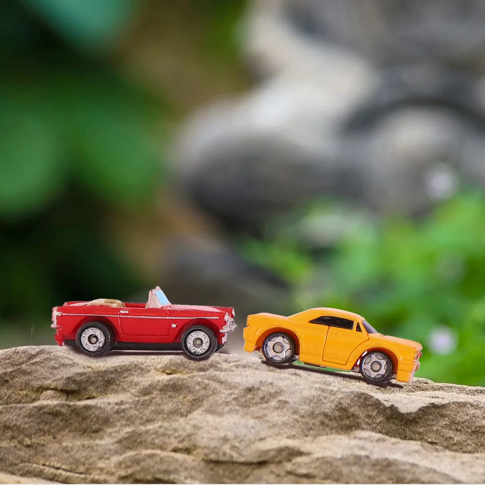 10PCS 1:150 N Scale Painted Car Toys Plastic Vehicle Diecast Miniature Machine Collection - Image 5