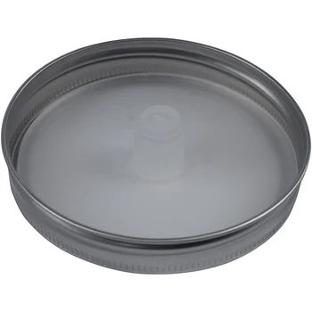 

4Pcs Waterless White Food Grade Silicone Fermentation Airlocks Lids Fermenting Covers Kit Bands for Wide Mason Jars Sealing Leak