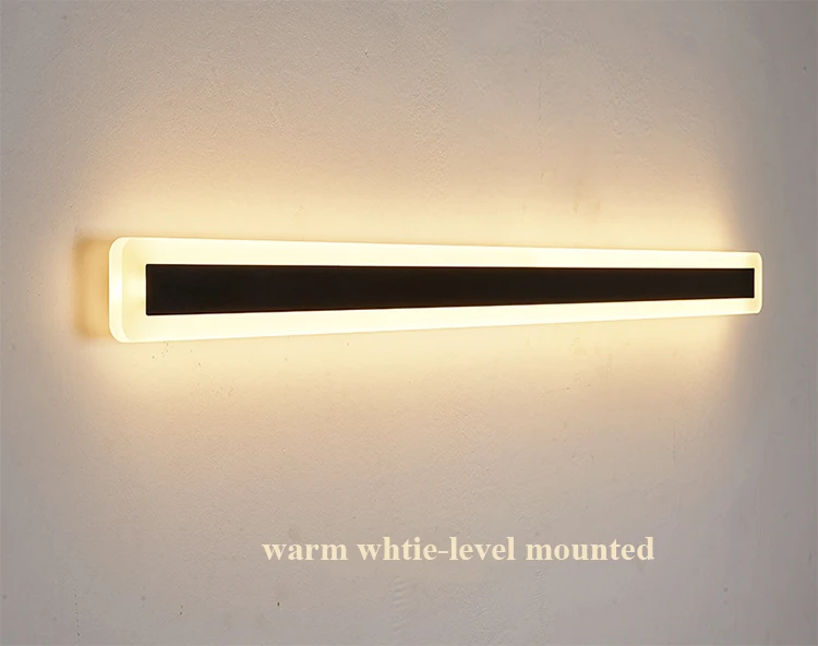 Luminária de Parede Linear à Prova Iluminação para Varanda Casa de Hotel D'água Estilo Minimalista Outoor Led Ip65 12 Luminária de parede led linear à prova