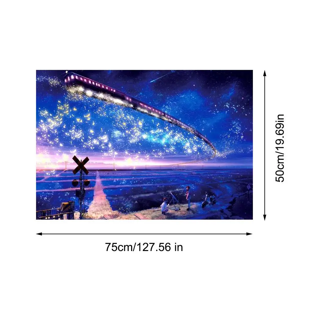 Size : 4000 Pieces Puzzle Meteor Across The Purple Starry Sky Wooden Jigsaw Super Challenge 500/1000/2000/3000/5000/6000 Pieces Toys Decoration Gift 0424