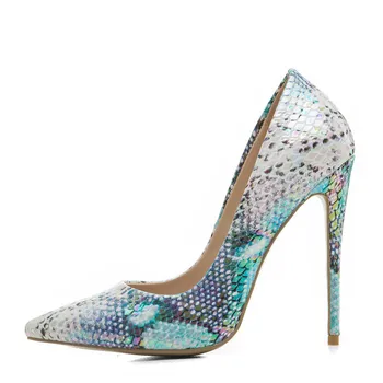 

YECHNE Woman Bruiloft Pumps Plus Size 33-43 Fashion Sexy Ultra High Hooks Shoes Party Stiletto Punch Shoe Pink 12 CM Pumps