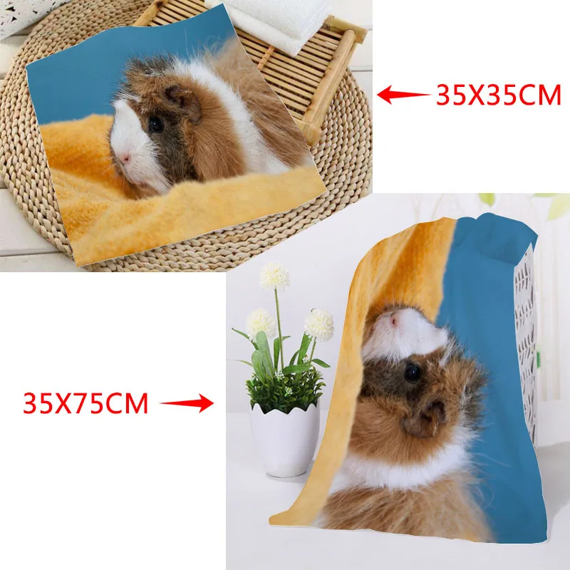 New Arrival Guinea Pig Towels Square Rectangle Towels Size 35x35cm