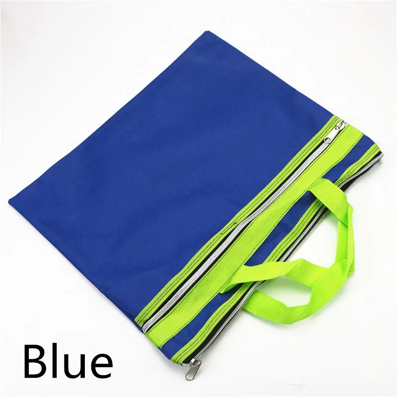 Zipper Oxford cloth document file bag large sizes waterproof double layer holder computer folders filling products