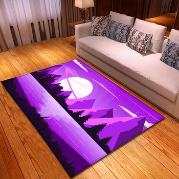 

Nordic Carpets Soft Flannel 3D Printed Area Rugs Parlor Mat Rugs Anti-slip Large Rug Carpet for Living Room Decor