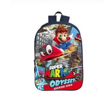 

16 Inch Cartoon Super Mario Bros Sonic Boom Kids Backpack Kindergarten School Bag Children Printing Backpack Girls Boys Mochila