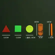 

Primary school mathematics magnetic teaching aids plastic geometric triangle round square counting piece bundle stick