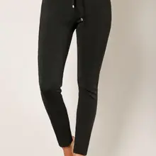 Высококачественные черные облегающие вискозные брюки со шнуровкой, сексуальные модные брюки