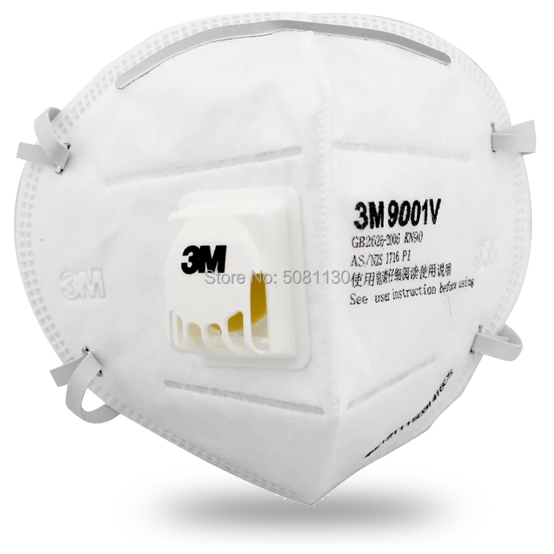 3M 9001 в KN90 сажевые противопылевые маски PM2.5 для промышленного строительства пыльца дымка газ семейный и профессиональный инструмент защиты площадки