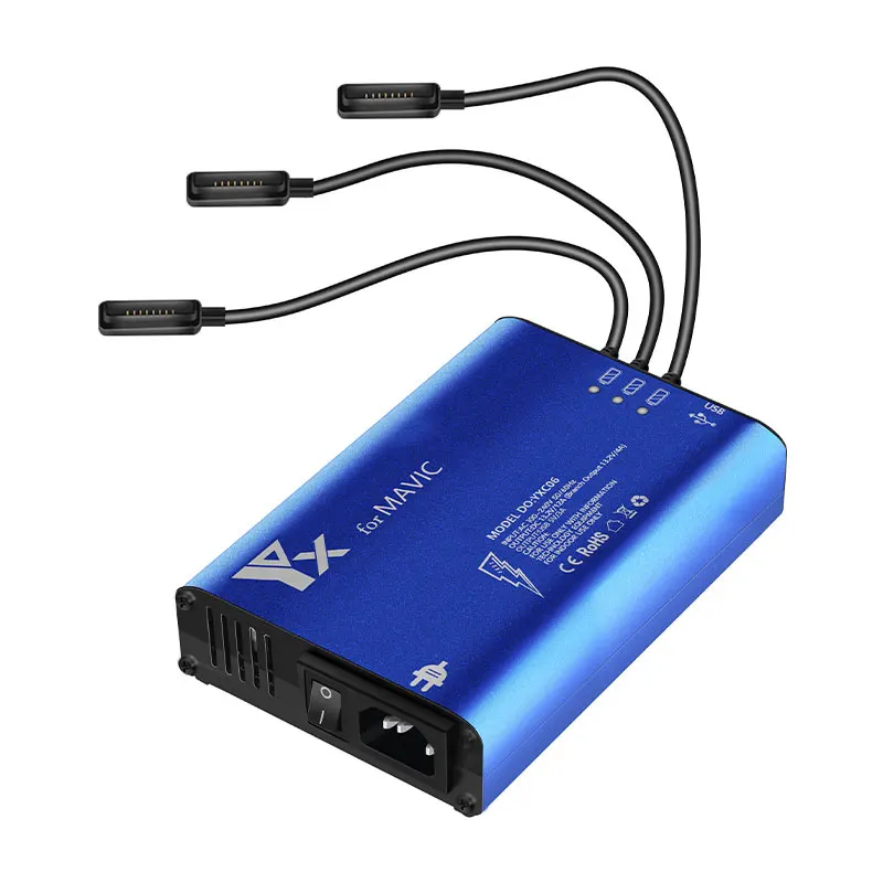 5 in 1 fast intelligent multi battery charger hub for DJI Mavic Pro Platinum drone with battery charging cable