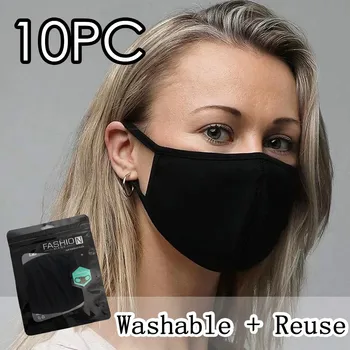 

1PC Anti-dust Reusable Washable Cotton Mouth black Face Cover filtro mascarilla pm25 face shield for adults Party Cosplay