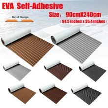 EVA Foam Faux Boat Decking Sheet Non-Skid Teak Decking 90cmX240cm Self-Adhesive Marine Yacht Decking Sheet