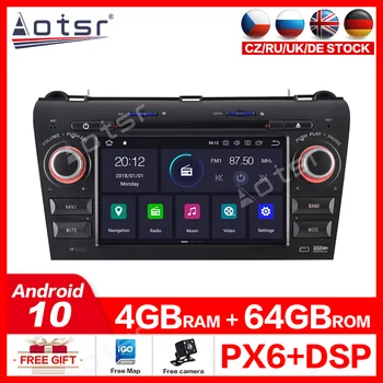 

Android 10.0 4G+64GB Car GPS Navigation DVD Player For Mazda3 2003-2009 radio recorder media player video CD player MP3 player