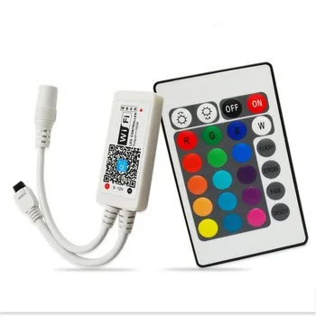 2 шт. DC12V RGB Wifi светодиодный Управление Android /IOS Мини + ИК 24Key дистанционного для SMD 5050