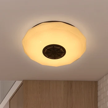 

Music Ceiling Light Modern RGB LED Ceiling Lights Home APP Bluetooth Music Light Bedroom Lamps Smart Ceiling Lamp+Remote Control