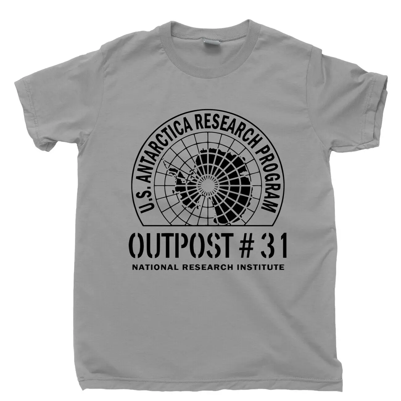 Вещь футболка Outpost 31 США Антарктида Курт рассель фильмы DVD Blu-Ray Tee | Мужская одежда