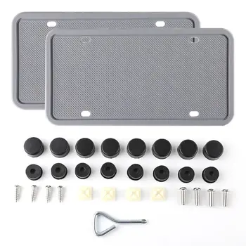 

Car Modification Silicone License Plate Frame Rust-proof Rattle Weather-proof U90C