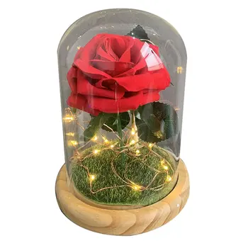 

Led Glass Rose Night Light Home Decoration Lights Creative Atmosphere Lights Fashion Professional Beautiful
