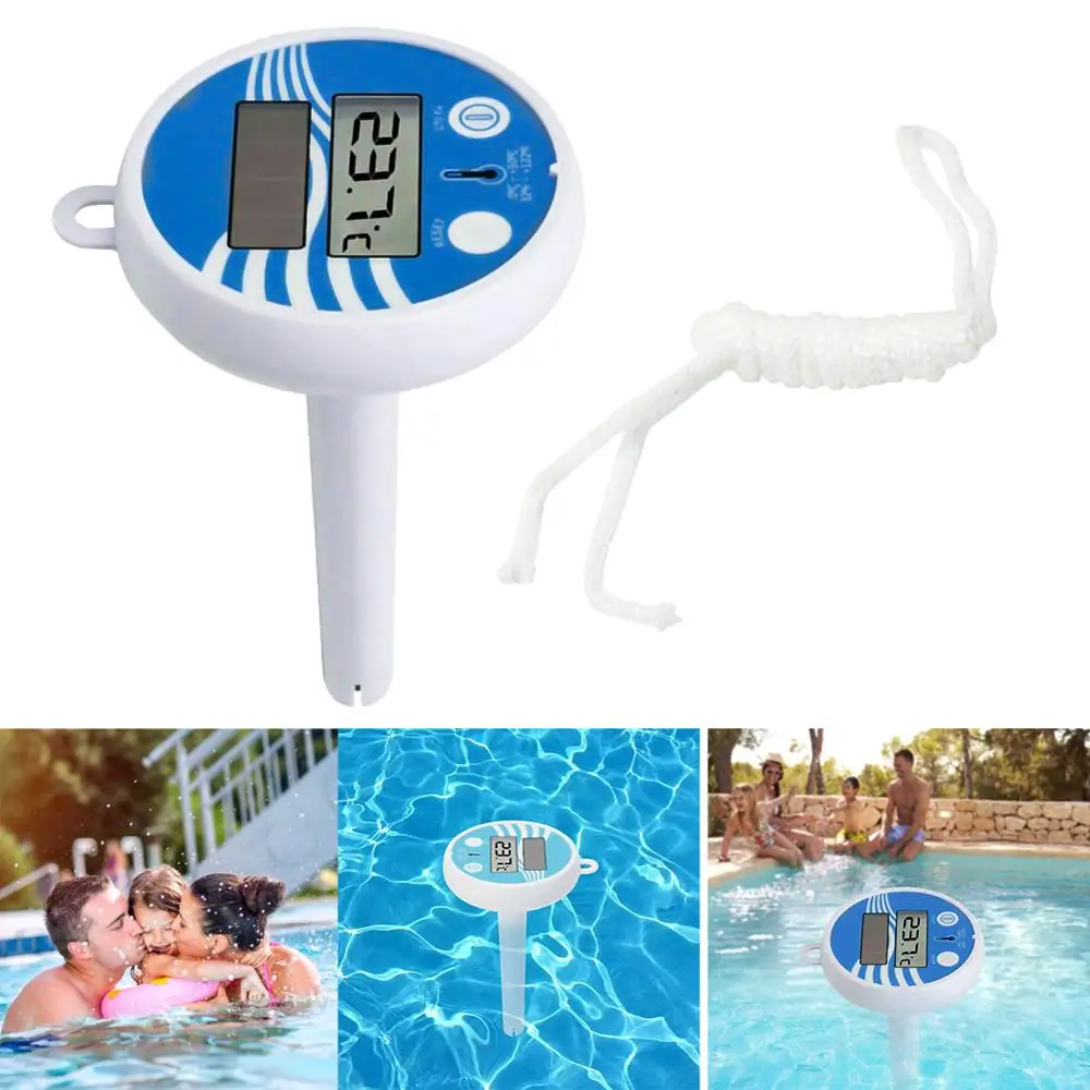 Digital Thermometer Floating Swimming Pool Portable Hot Tub ABS Gauge
