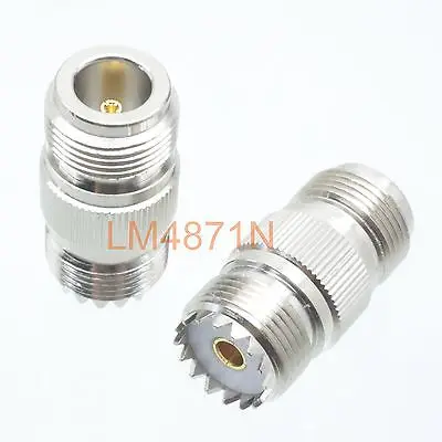 DHL/EMS 50 шт. адаптер SO239 UHF разъём женский разъем Jack N прямой РЧ-соединитель-d2