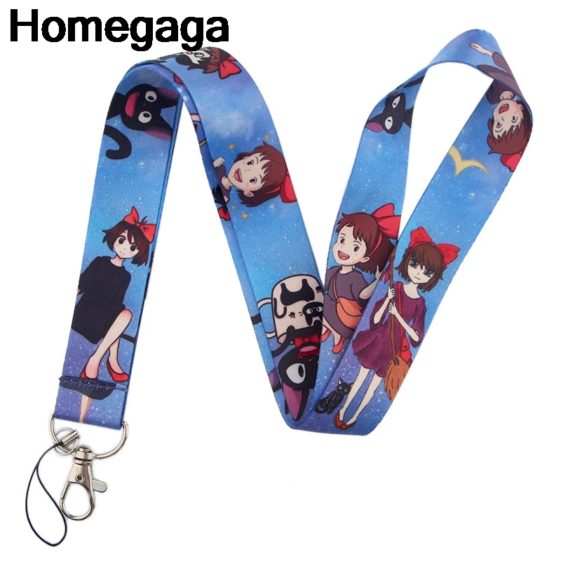 

Homegaga Kiki's Delivery Service Tags Strap Neck Lanyards for keys ID Card Pass Gym Mobile Phone USB badge holder DIY Hang D2356