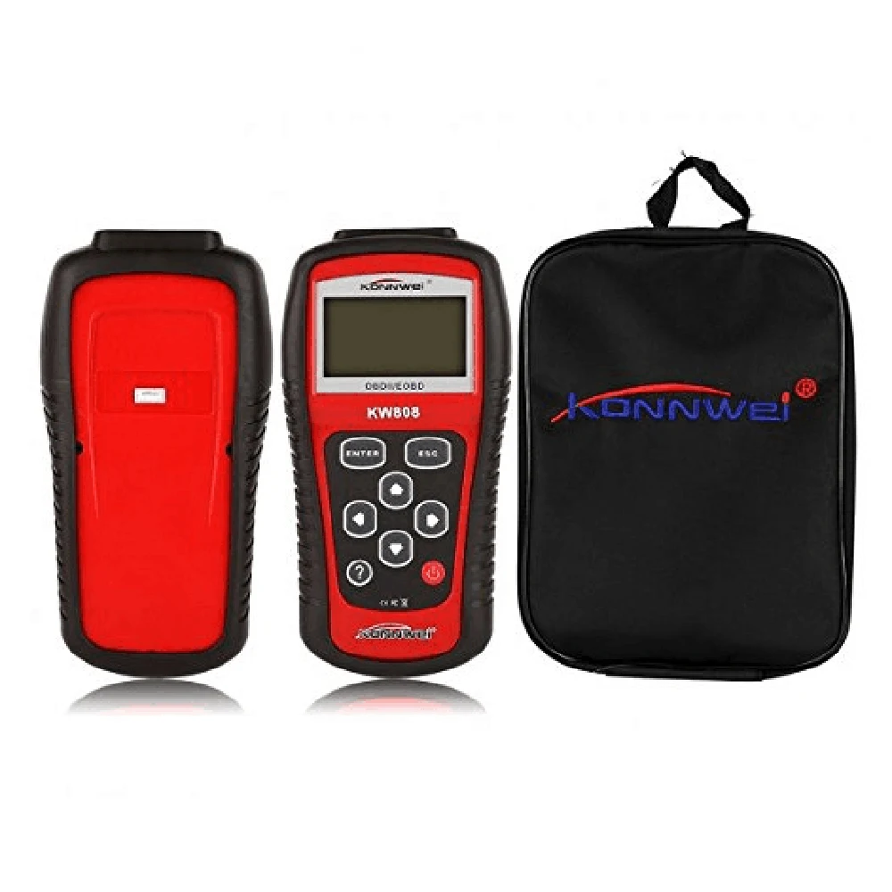 KONNWEI KW808 Профессиональный OBDII/EOBD автомобильный считыватель кодов и автоматический сканер автомобильный декодер обнаружения диагностический инструмент сканирования