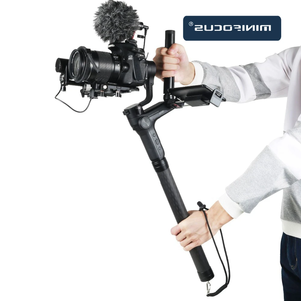 Carbon Fiber Gimbal Extension Pole Rod para Dji Ronin s sc Zhiyun Weebill Lab Moza Air Estabilizador Novo - Image 6