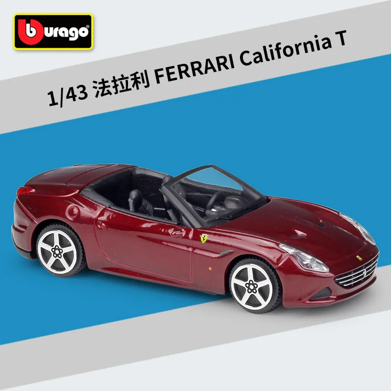 Модель автомобиля Bburago из сплава Ferrari California T 1: 43 коллекционная Подарочная
