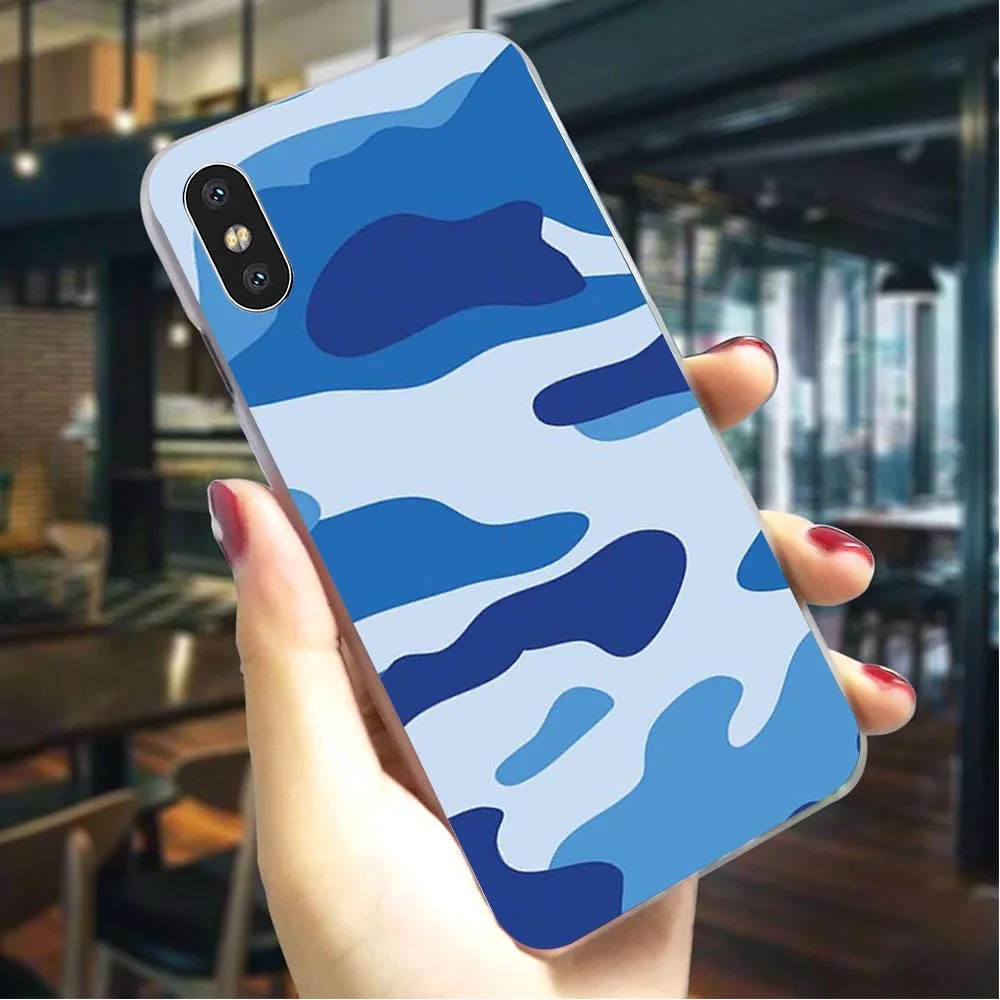 

Camouflage Hard Cover for iPhone 8 Plus Fashion Phone Case for iPhone X Xs Max XR 5 5s se 6 6s plus 7 Back Skin
