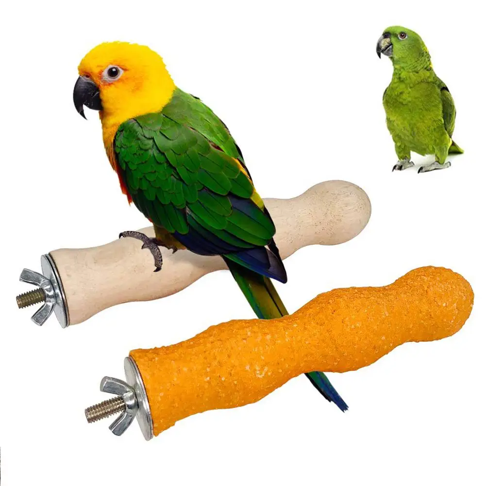 2 шт. птица Parakeet подставка из дерева корень лотоса шлифовальный гвоздь окунь декор для клетки жевательные игрушки принадлежности для дрессировки животных