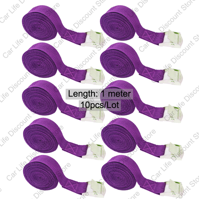 Buckle Tie-Down Belt Cargo Straps For Car Motorcycle Bike With Metal Buckle Belt Strong Ratchet Lashing Strap for Luggage