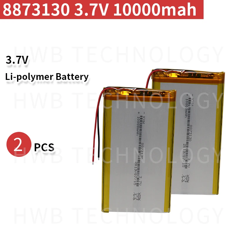 2pac 8573130 3,7 V 10Ah литий-полимерная LiPo 3,7 v 10ah аккумуляторная батарея 2a для power bank pad dvd gps PSP, планшет, ПК и ноутбука