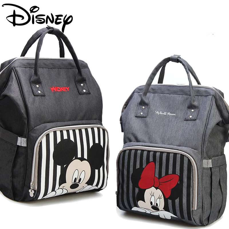 Disney Микки Минни дорожная пеленка сумка Bolsas Maternidade коляска с водоотталкивающим покрытием сумка USB Электрический нагреватель для бутылок