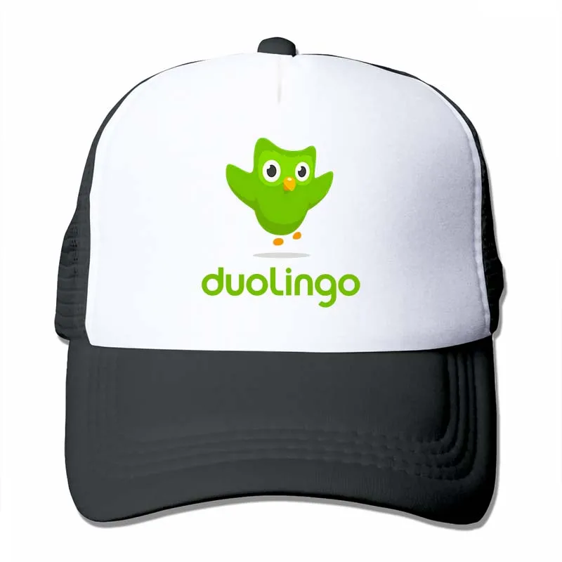 Duolingo бейсболка с логотипом для мужчин и женщин, бейсболки, модная Регулируемая Кепка - Цвет: 4-Black
