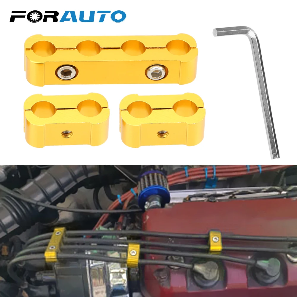 FORAUTO автомобильный двигатель Свеча зажигания провода Сепаратор разделитель Органайзер-разделитель Зажим Комплект для 8 мм 9 мм 10 мм Диаметр Универсальный