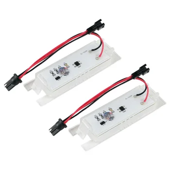 

18 LEDs License Plate Light 1423046 6M2A13550AC 6M2A13550AA 1Pair 1504964 LED