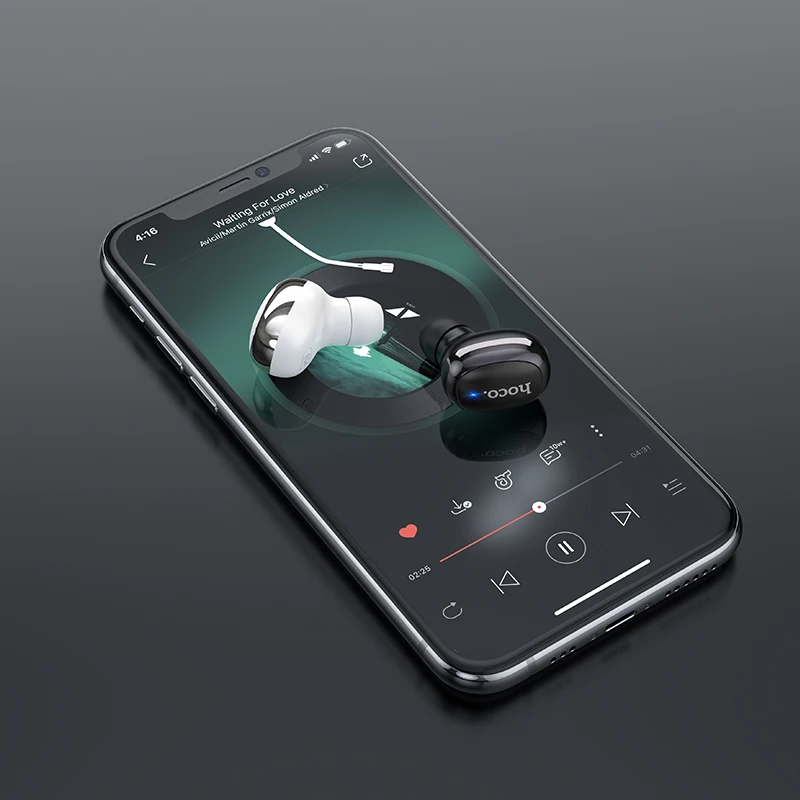 Беспроводное зарядное устройство Hoco мини вкладыши Bluetooth 5 0 Беспроводные наушники