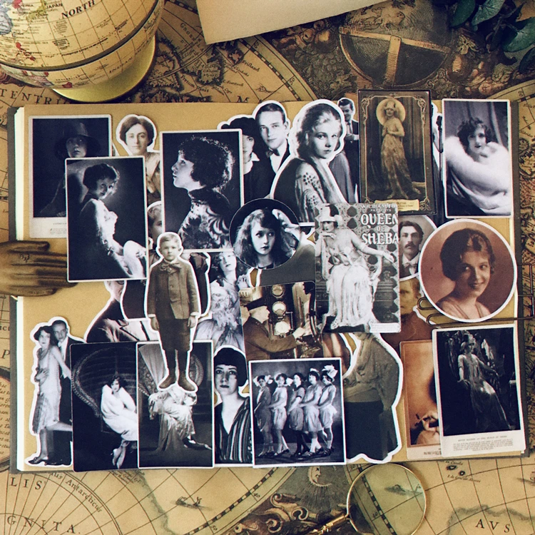 KLJUYP старые голливудские фотографии Vellum бумажные наклейки для скрапбукинга Happy planner/изготовление открыток/Журнал проекта