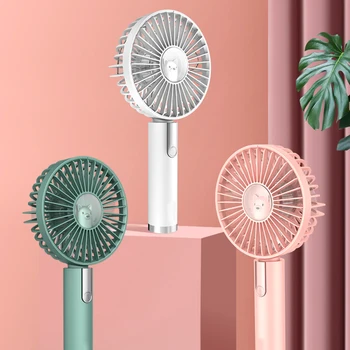 

Mini Portable USB Folding Fan Rechargeable Battery Desktop Fan Air Cooling Fan Handheld fan,minifan,Office,Gifts candy color