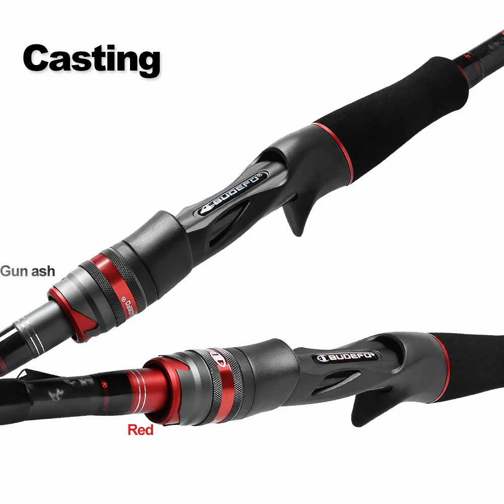 BUDEFO ROCK Carbon Spinning Casting Fishing Rod with 1.98m 2.28m