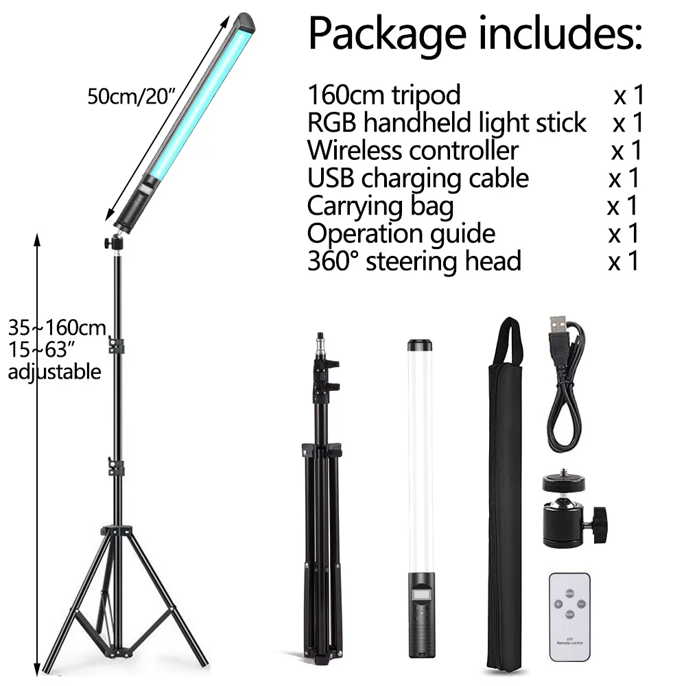 with 160cm tripod