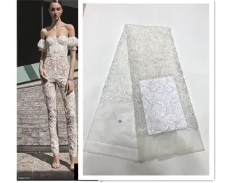 

4BZL-20.42501 New design good looking french lace fabric african lace fabric with embroidery mesh tulle fabric