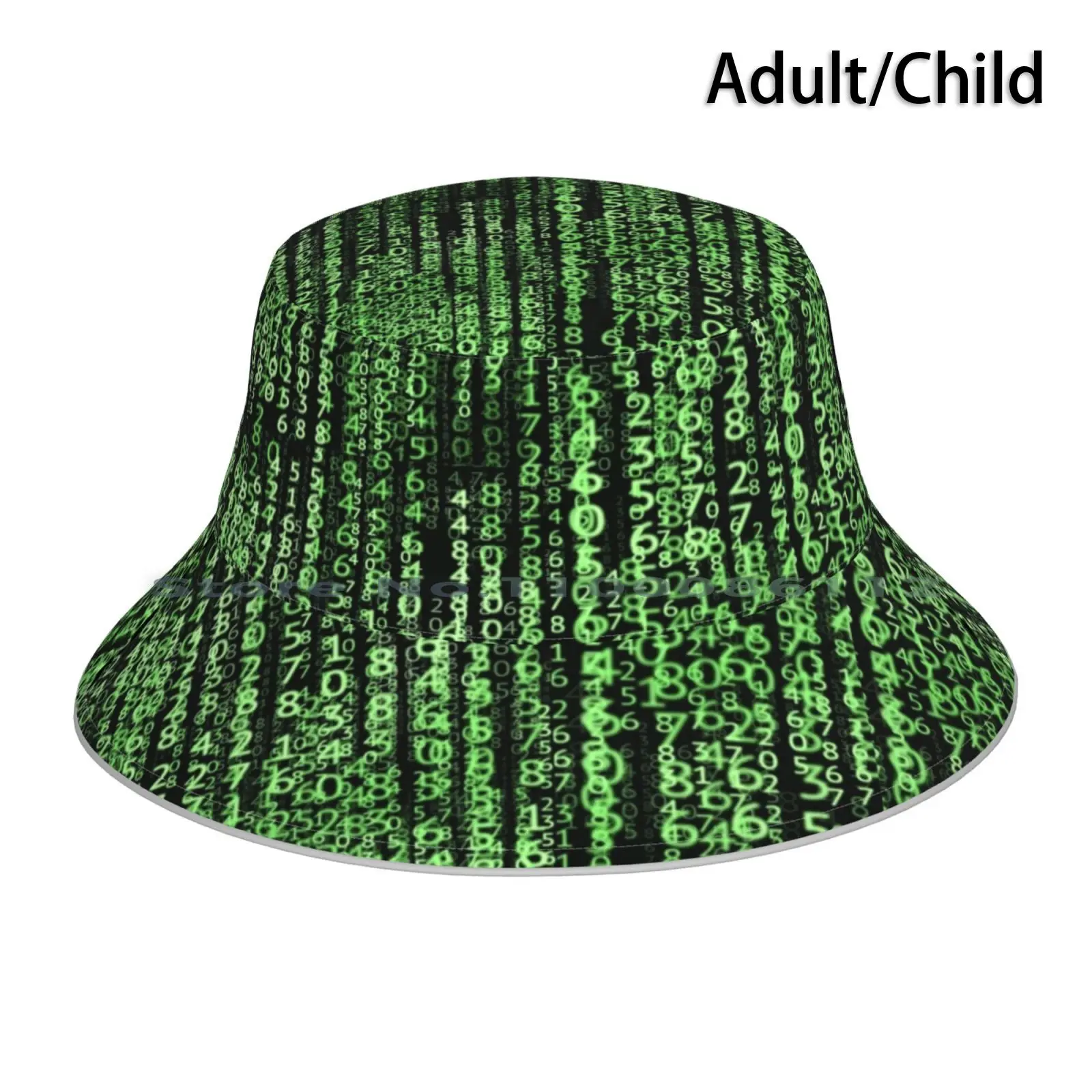 Matrix Code Pattern Cappello Da Pescatore Sun Cap Matrix Neo Hacker Cyberspace Simulazione Keanu Reeves Morpheus Neumancer Pillola Rossa