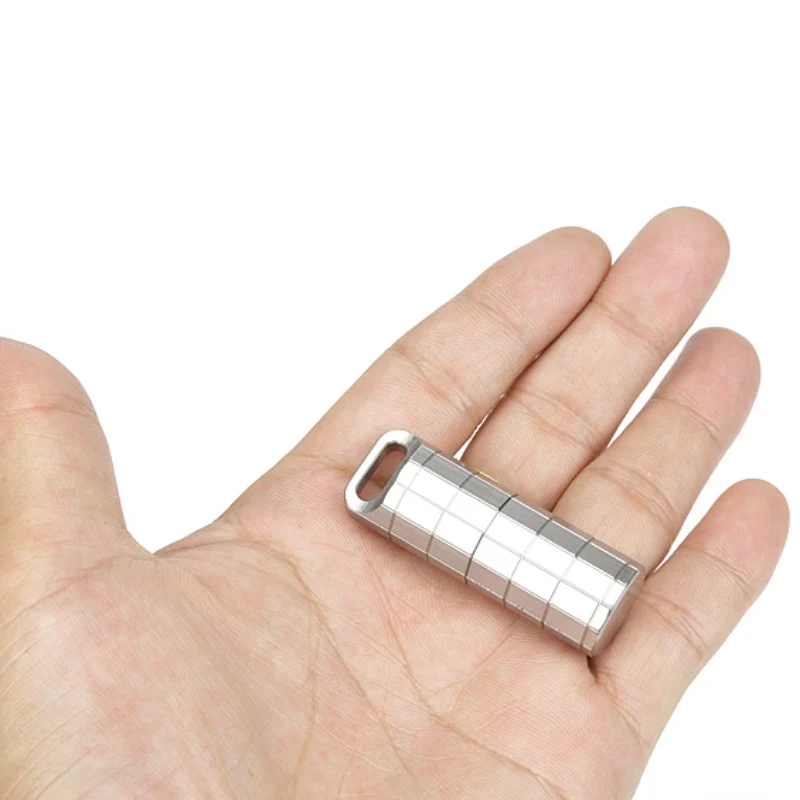 Outdoor Titanium Alloy Sealed Bottle Waterproof Capsule Pill Storage Bottle EDC Emergency Survival Storage Tank Case