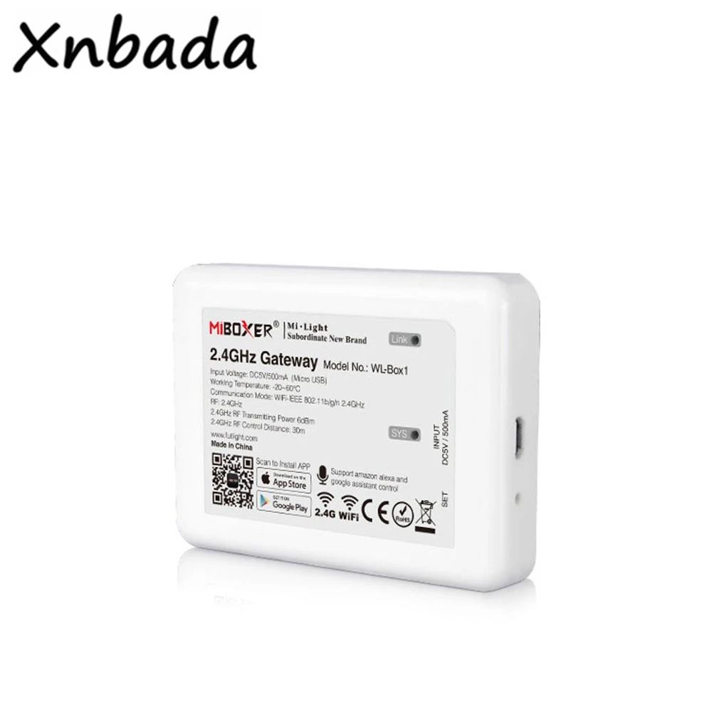 MiBoxer WL Box1 поддержка стороннего голосового управления беспроводное управление Wi Fi