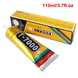 Adhésif de Contact noir T 7000 110ML, cadre d'affichage LCD pour écran de téléphone portable, colle de réparation de verre 