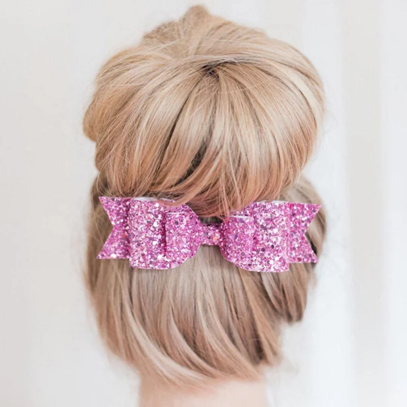 Порошок золотого блеска милая эластичная повязка на голову с бантом для