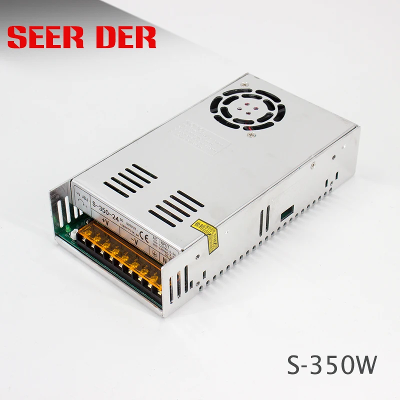 Выключатель питания 350 Вт 5 В 50a/12 В 29a 30a/24 В 15a/48 В 7a SMPS AC в DC 350 Вт Светодиодный источник питания