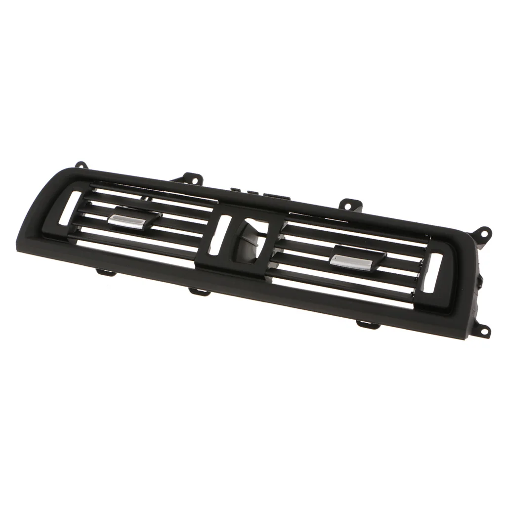 Auto Replacement Front Console Grill Dash AC Air Vent for 2010-2017 BMW 5 Series  Black