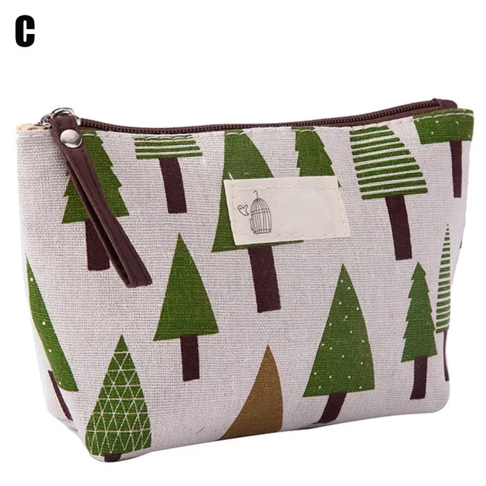 Portable Large Capacity Cosmetic Bag Travel Makeup Pouch Printed Storage Bag J9